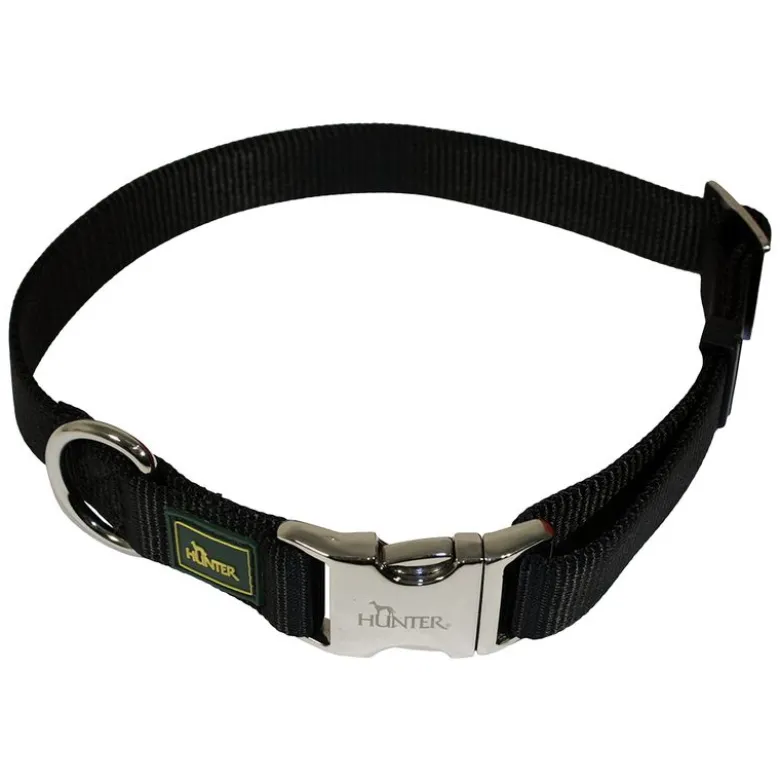HUNTER Vario-Basic Alu-Strong Halsbånd, sort