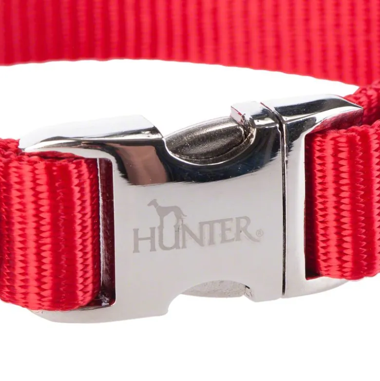 HUNTER Vario-Basic Alu-Strong Halsbånd, rød