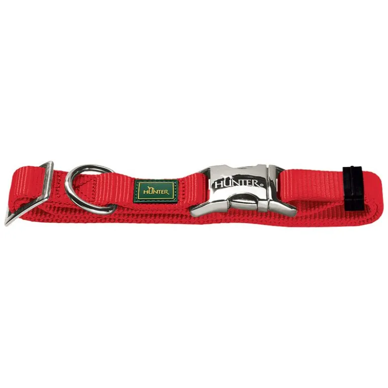 HUNTER Vario-Basic Alu-Strong Halsbånd, rød