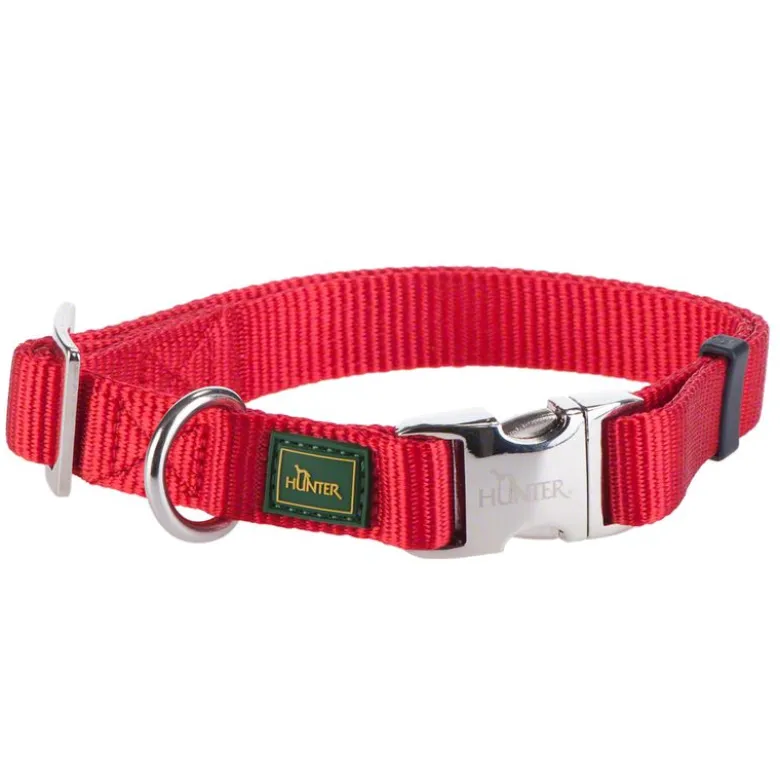 HUNTER Vario-Basic Alu-Strong Halsbånd, rød