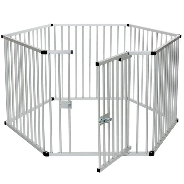 Hvalpeløbegård af aluminium