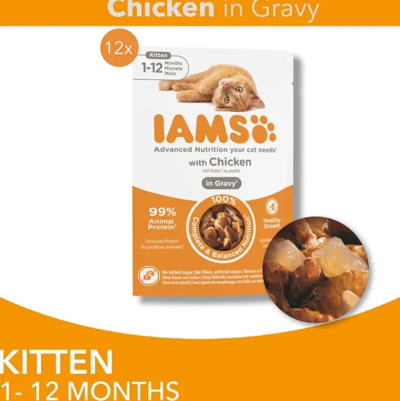 IAMS Advanced Nutrition Kitten kylling i sauce
