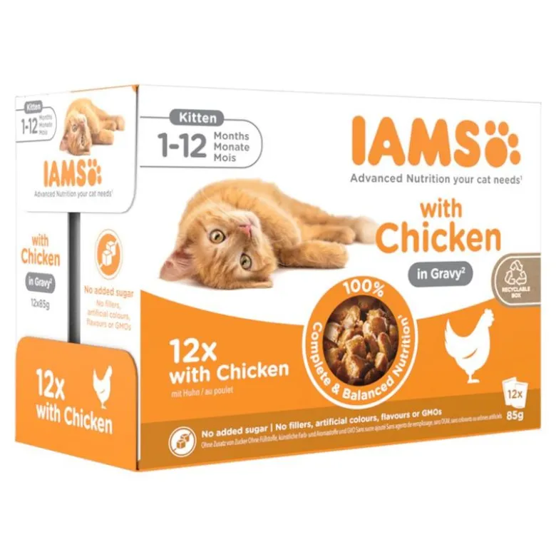IAMS Advanced Nutrition Kitten kylling i sauce