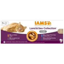 IAMS Advanced Nutrition Senior 7+ Land & Sea Collection i gelé
