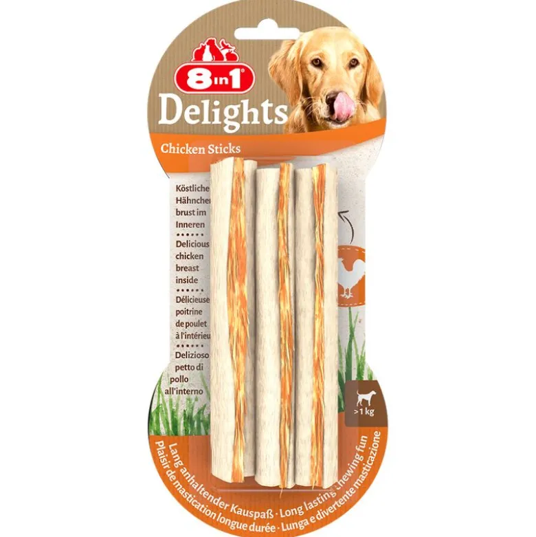 8in1 Delights Kylling tyggepinde