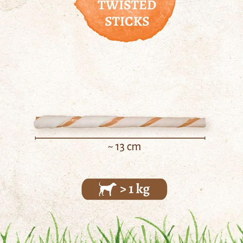 8in1 Delights Twisted Sticks til små hunde kylling