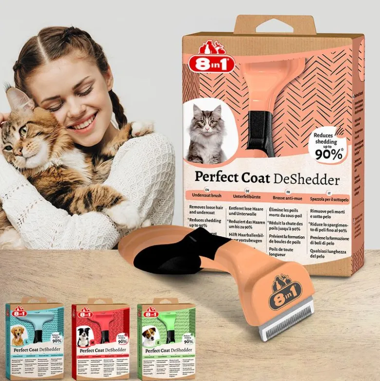 8in1 Perfect Coat DeShedder til katte