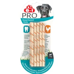8in1 Pro Dental Twisted Sticks til små hunde kylling