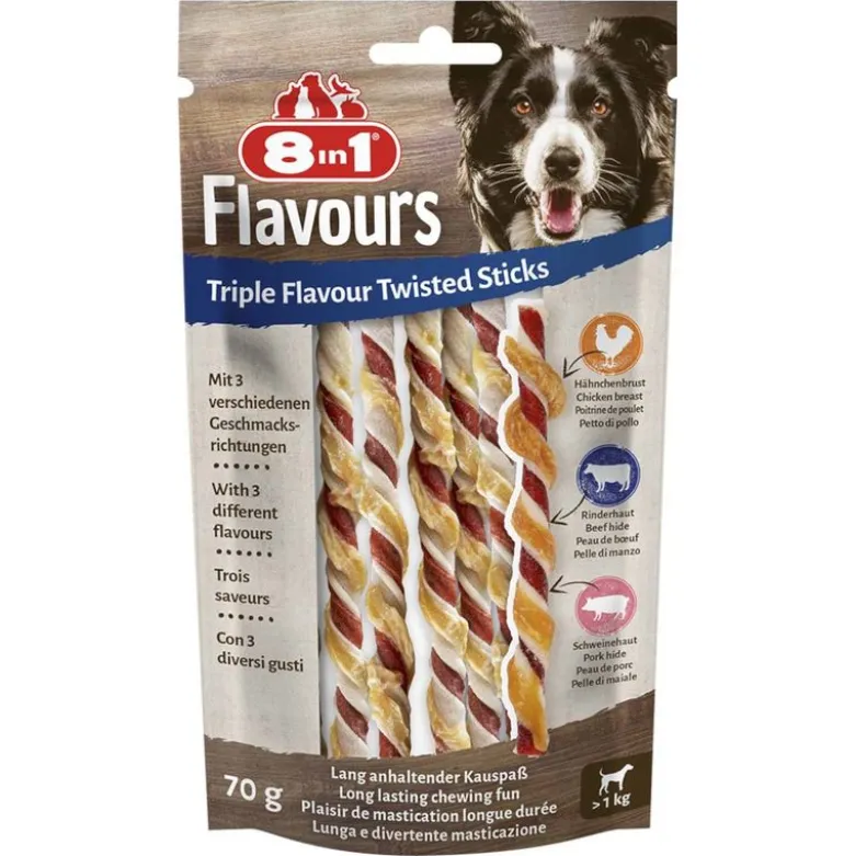 8in1 Triple Flavour Twisted tyggepind