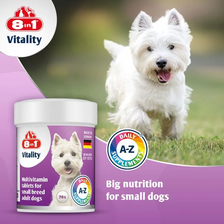 8in1 Vitality multivitamintabletter til små racer