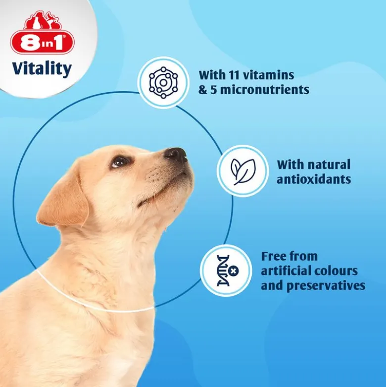8in1 Vitality Multivitamin Tabletter Hvalp