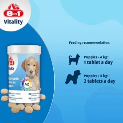 8in1 Vitality Multivitamin Tabletter Hvalp