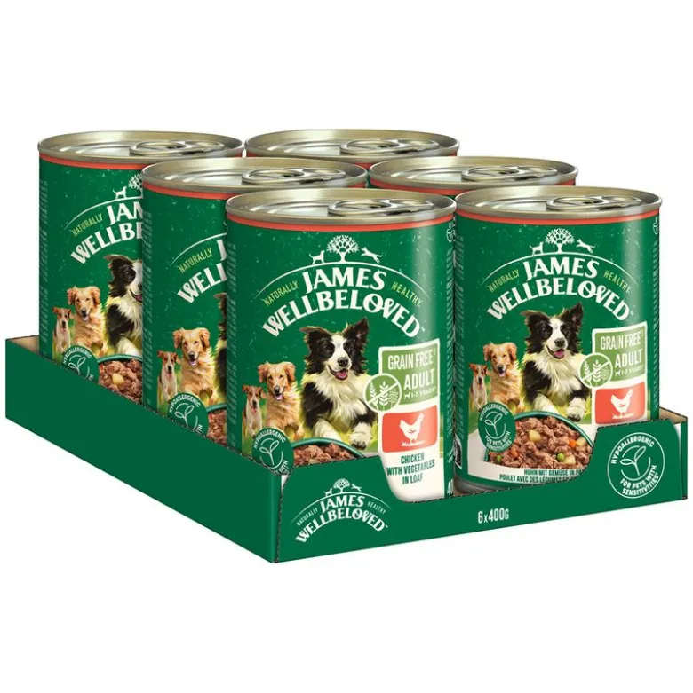 James Wellbeloved Adult Dog Grain Free Hypoallergenic kylling i paté