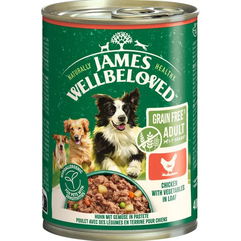 James Wellbeloved Adult Dog Grain Free Hypoallergenic kylling i paté