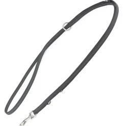 JULIUS-K9® gummieret dobbeltsnor - sort