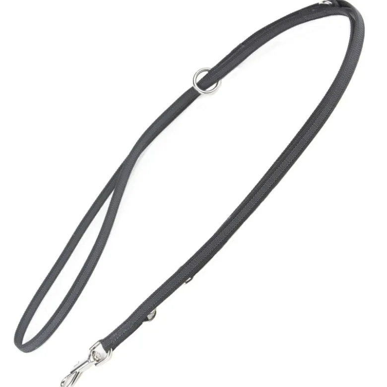 JULIUS-K9® gummieret dobbeltsnor - sort