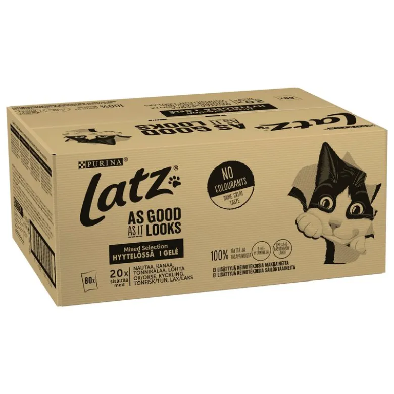 Jumbopakke Latz "Så lækkert som det ser ud" 80 x 85 g
