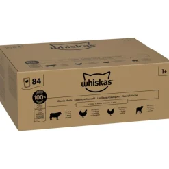 Jumbopakke: 84 x 85 g Whiskas 1+ Adult portionsposer