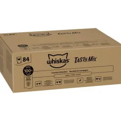 Jumbopakke: 84 x 85 g Whiskas 1+ Adult portionsposer