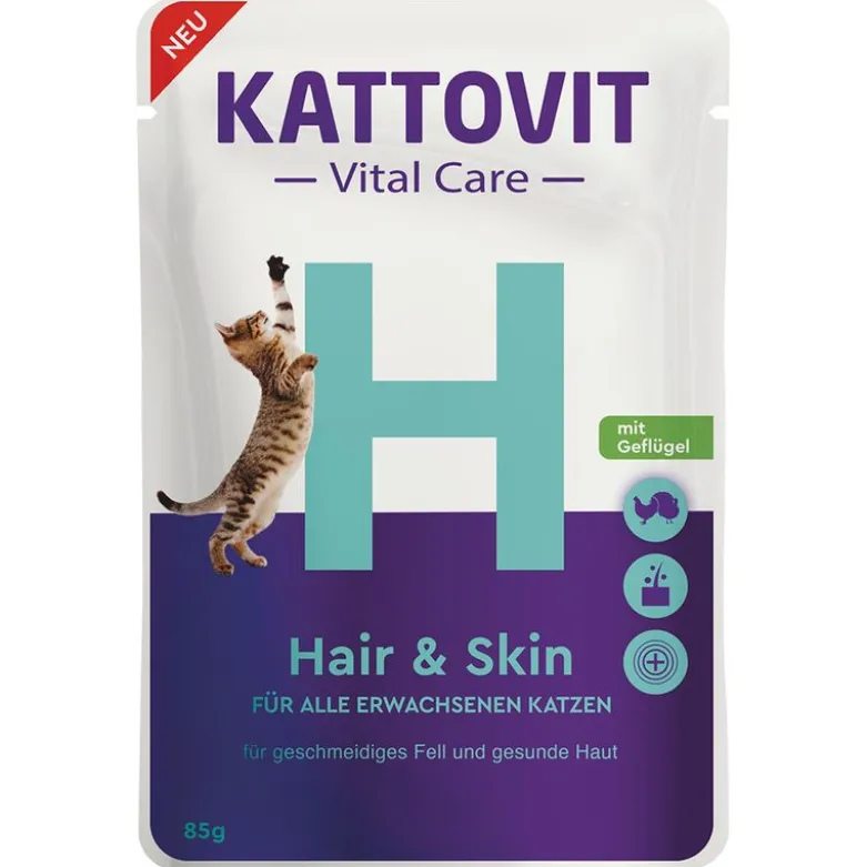 Kattovit Vital Care Hair & Skin Fjerkræ