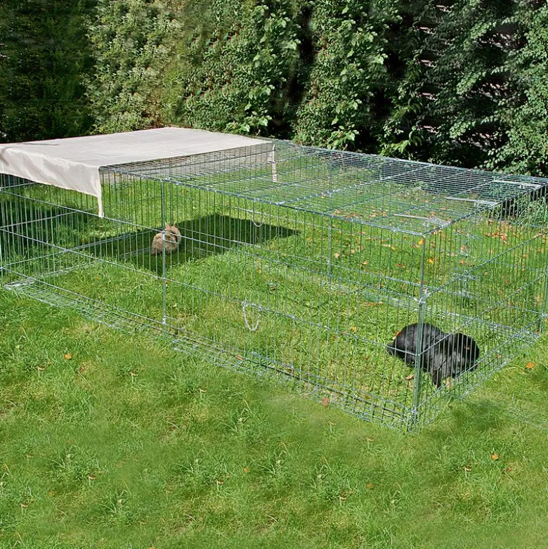 Kerbl løbegård, 4-kantet med anti-flugt sikring