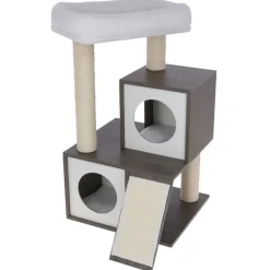 Kerbl Pet Flair kradsetræ, hvid/grå