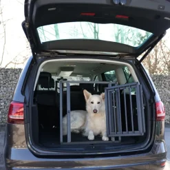Kerbl Pet transportkasse Vacation lavet af aluminium, grafit