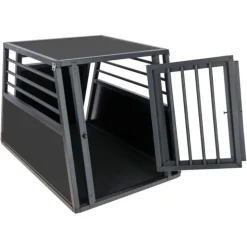 Kerbl Pet transportkasse Vacation lavet af aluminium, grafit
