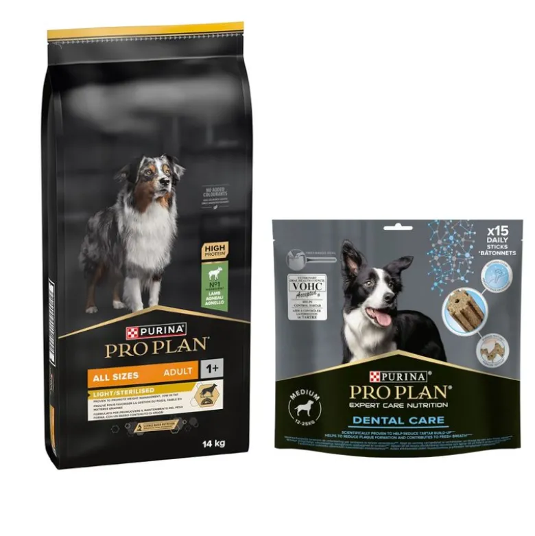 12 kg / 14 kg PURINA PRO PLAN + 345 g Dental Care Medium Dog gratis!