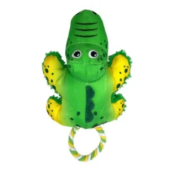 KONG Cozie Tuggz hundelegetøj Alligator