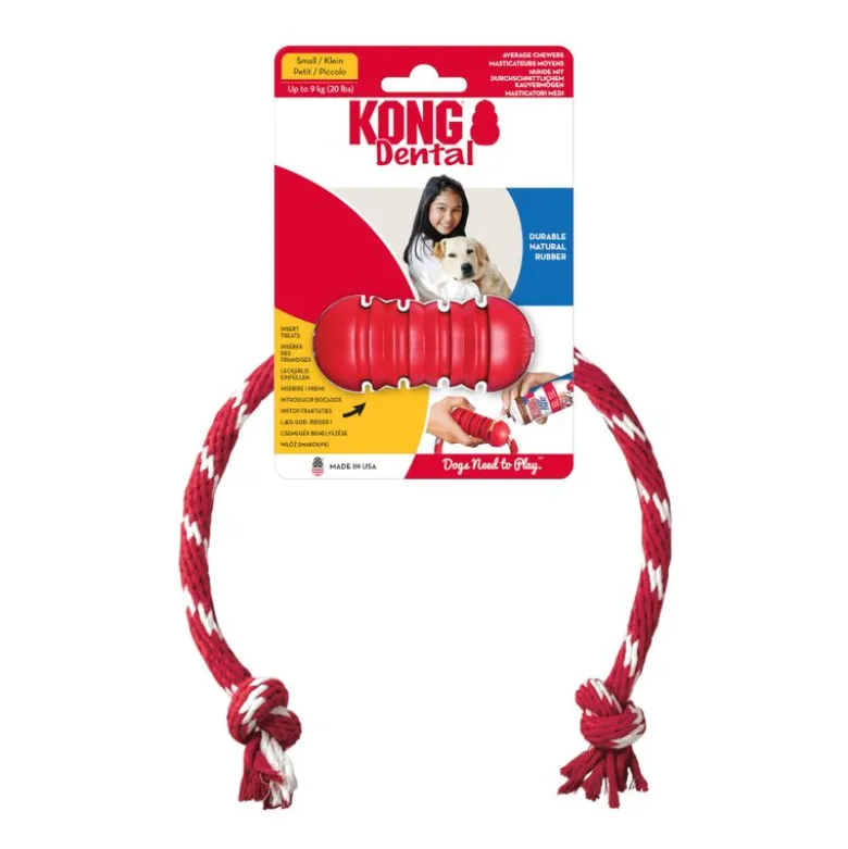 KONG Dental hundelegetøj med reb