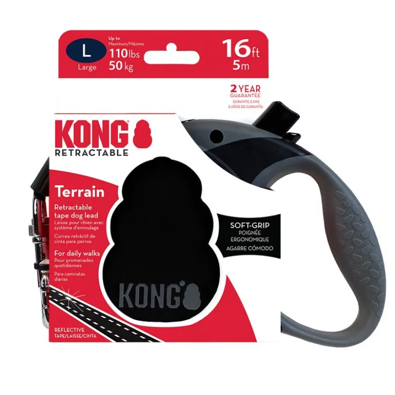 KONG Terrain indtrækkelig snor sort