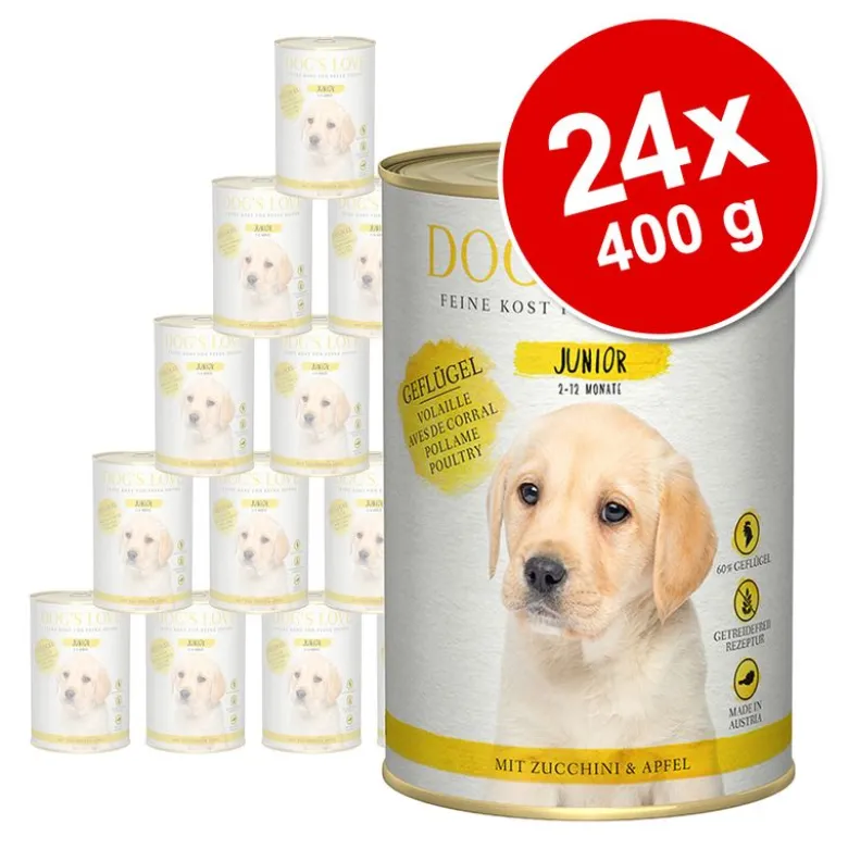 Økonomipakke Dog´s Love Junior 24 x 400 g