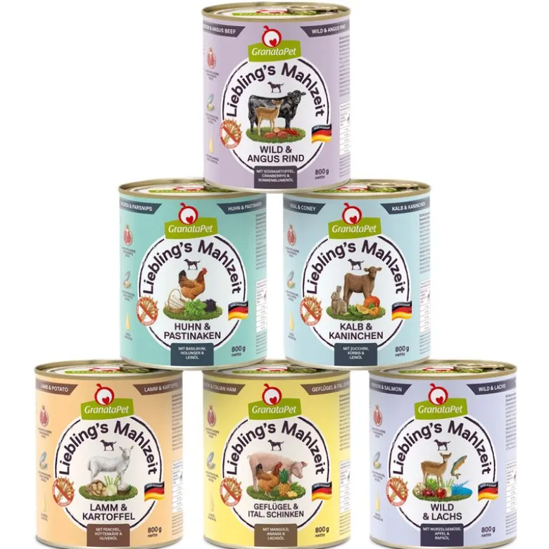 Økonomipakke GranataPet Liebling's Mahlzeit 12 x 800 g