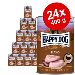 Økonomipakke Happy Dog Sensible Pure 24 x 400 g