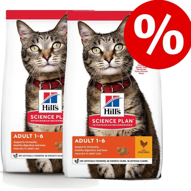 Økonomipakke: Hill's Science Plan tørfoder til katte