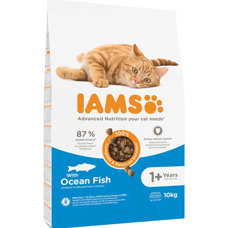 Økonomipakke: IAMS tørfoder til katte 2 x 10/15 kg