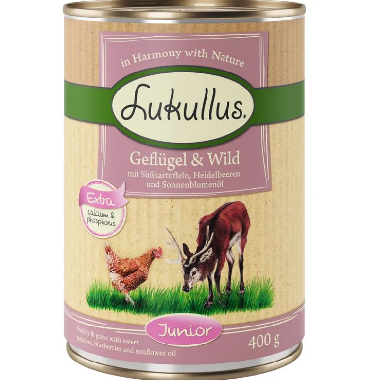 Økonomipakke Lukullus Junior 24 x 400 g