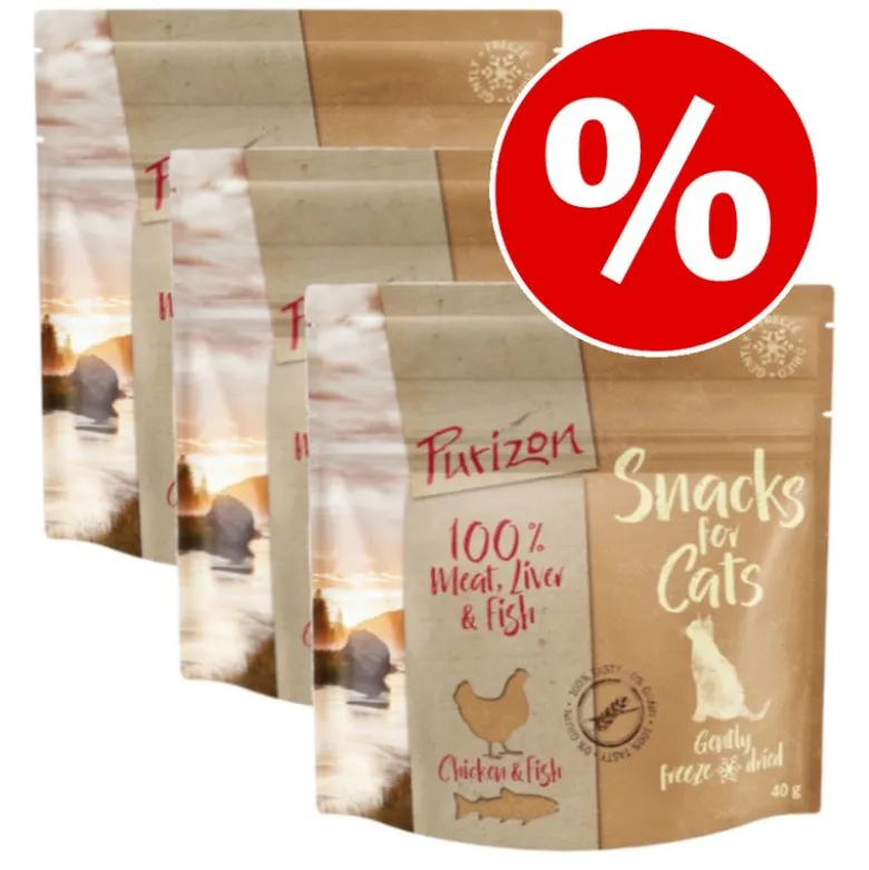 Økonomipakke: Purizon Snack 3 x 40 g