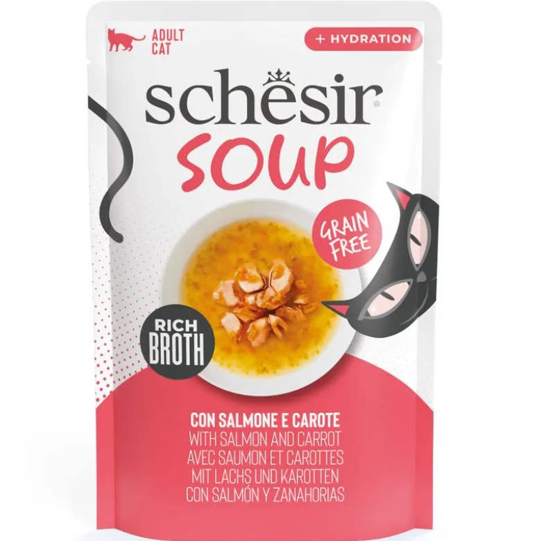 Økonomipakke Schesir Kattesuppe 24 x 40 g