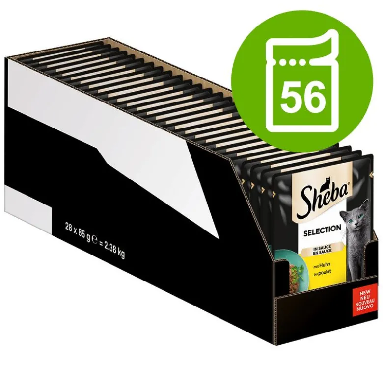 Økonomipakke: Sheba Varianter portionsposer 56 x 85 g
