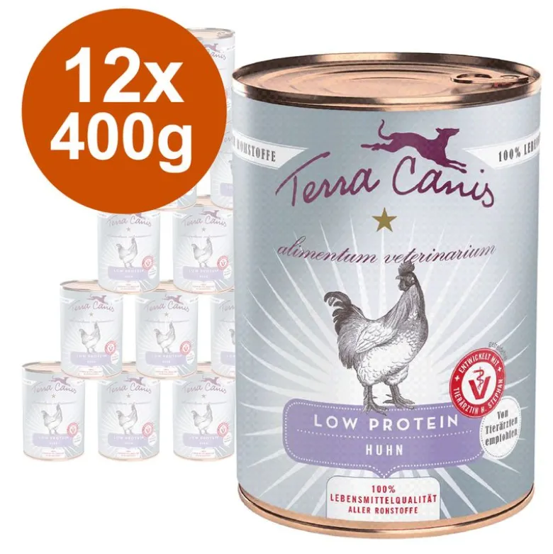 Økonomipakke Terra Canis Alimentum Veterinarium Low Protein 12 x 400 g