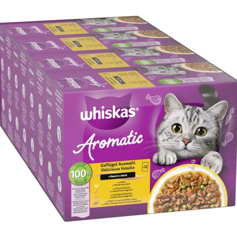 Økonomipakke: Whiskas 1+ Aromatic Selection 96 x 85 g