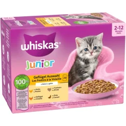 Økonomipakke: Whiskas Junior portionsposer 144 x 85 g