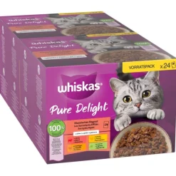 Økonomipakke: Whiskas Pure Delight portionsposer 144 x 85 g