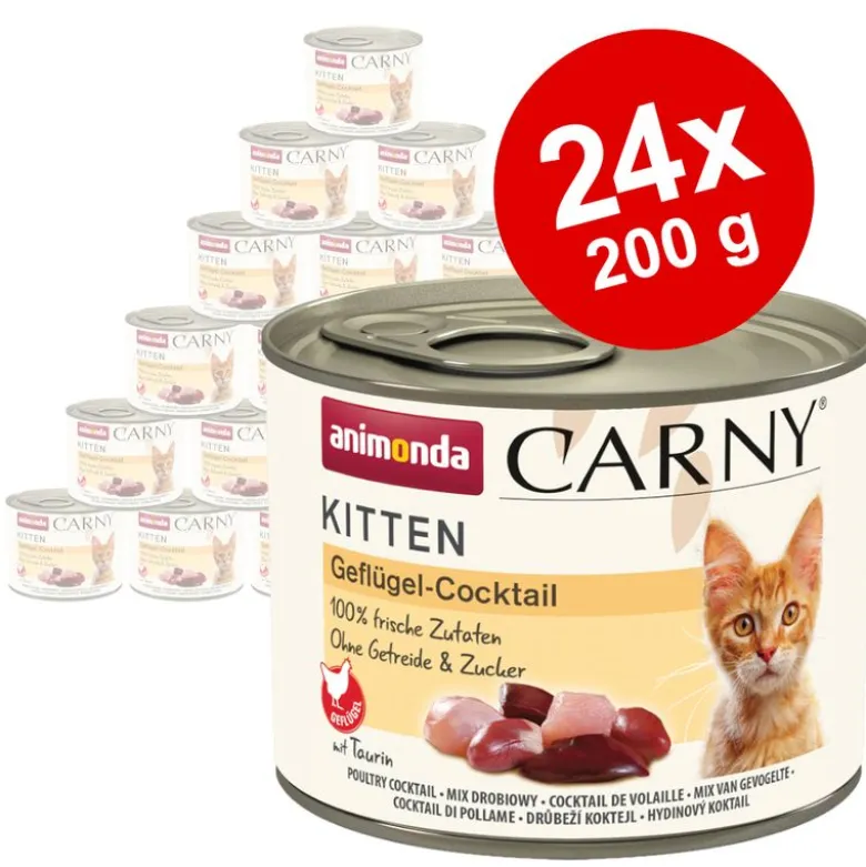Økonomipakke: 24 x 200 g animonda Carny Kitten