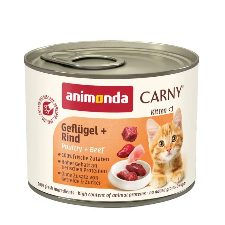 Økonomipakke: 24 x 200 g animonda Carny Kitten