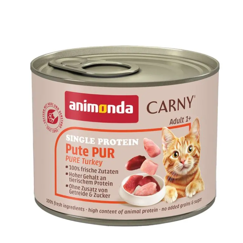 Økonomipakke: 24 x 200 g animonda Carny Single Protein Adult