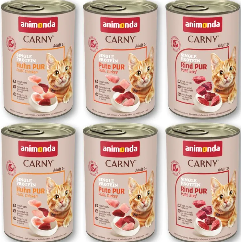 Økonomipakke: 24 x 400 g animonda Carny Single Protein Adult