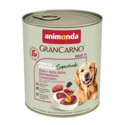 Økonomipakke: 24 x 800 g animonda GranCarno Adult Single Protein Superfoods